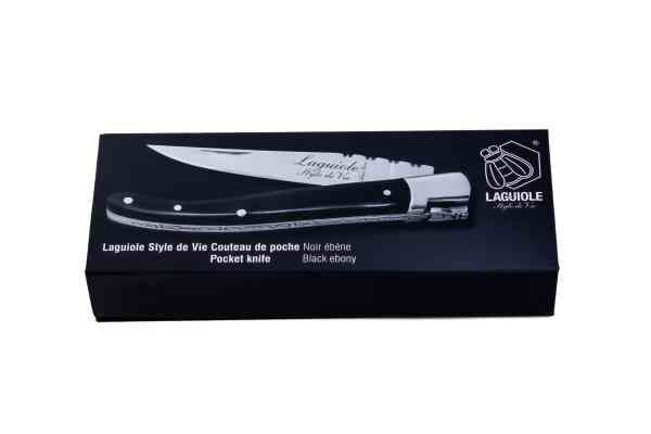 Laguiole lommekniv med skæfte af Ibenholt