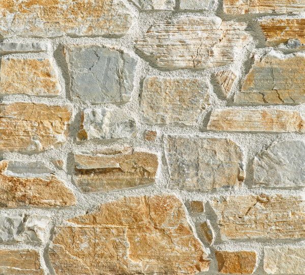 Rustikke stenvægge og stenmure